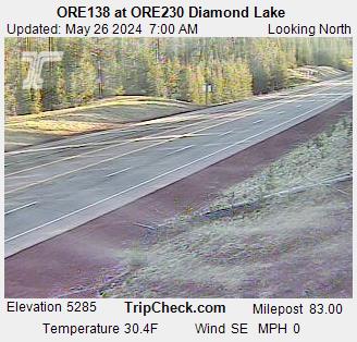 Traffic Cam ORE138 at ORE230 Diamond Lake